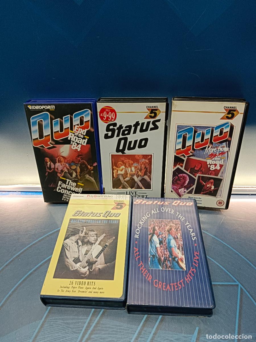 Cine: 5 VHS STATUS QUO - ROCKING THROUGH THE YEARS y mas