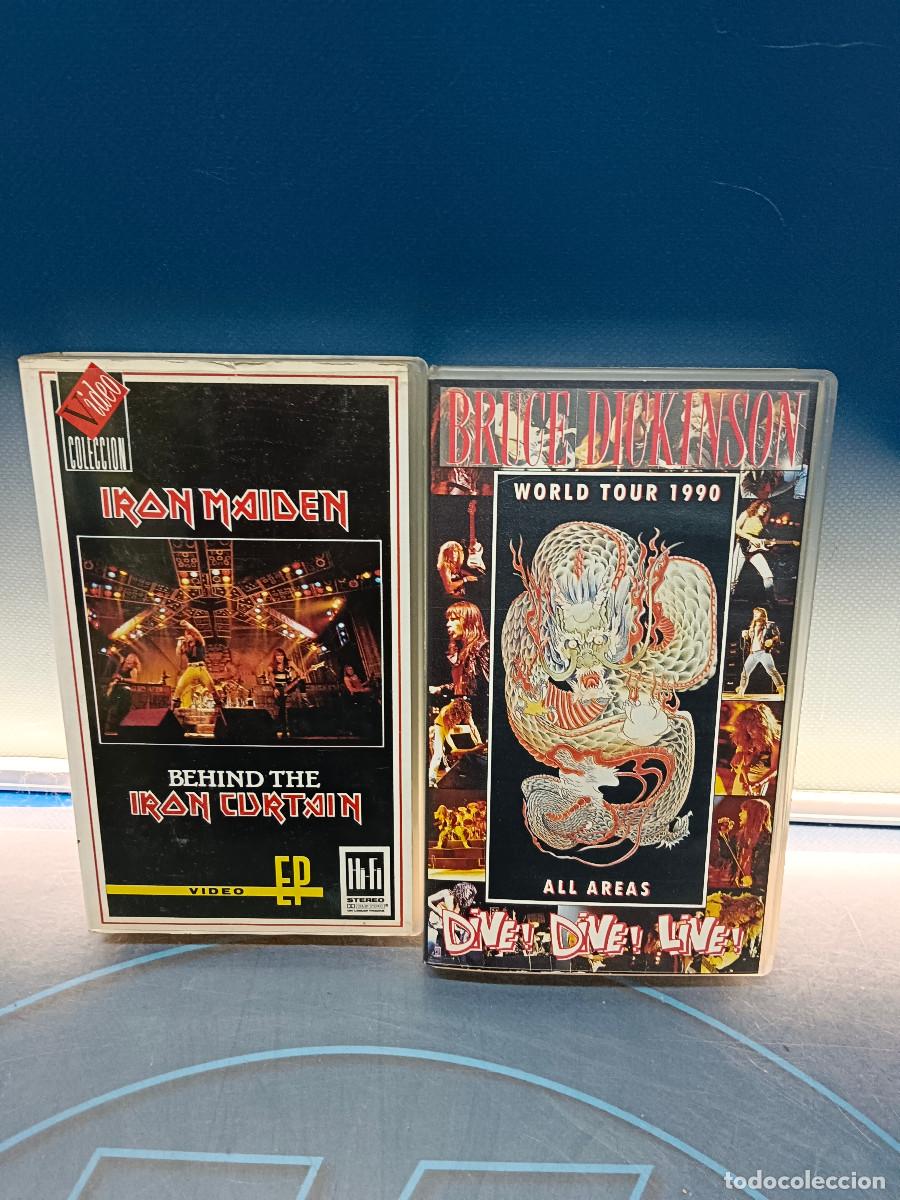 Cine: VHS IRON MAIDEN BEHIND THE IRON CURTAIN + Bruce Dickinson all areas- Dive! Dive! Live! VHS 1991