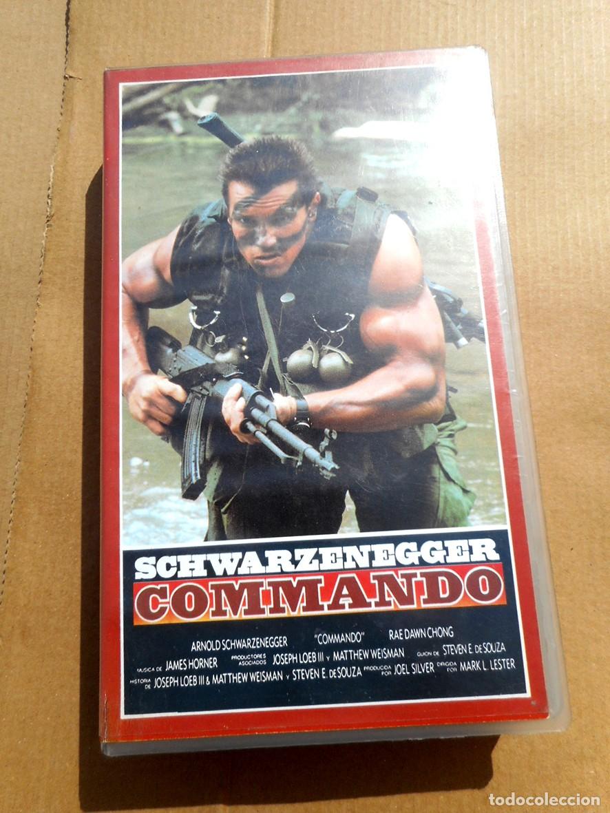Cine: COMMANDO (VHS) ARNOLD SCHWARZENEGGER -CAR&Aacute;TULA DE COLECCI&Oacute;N-