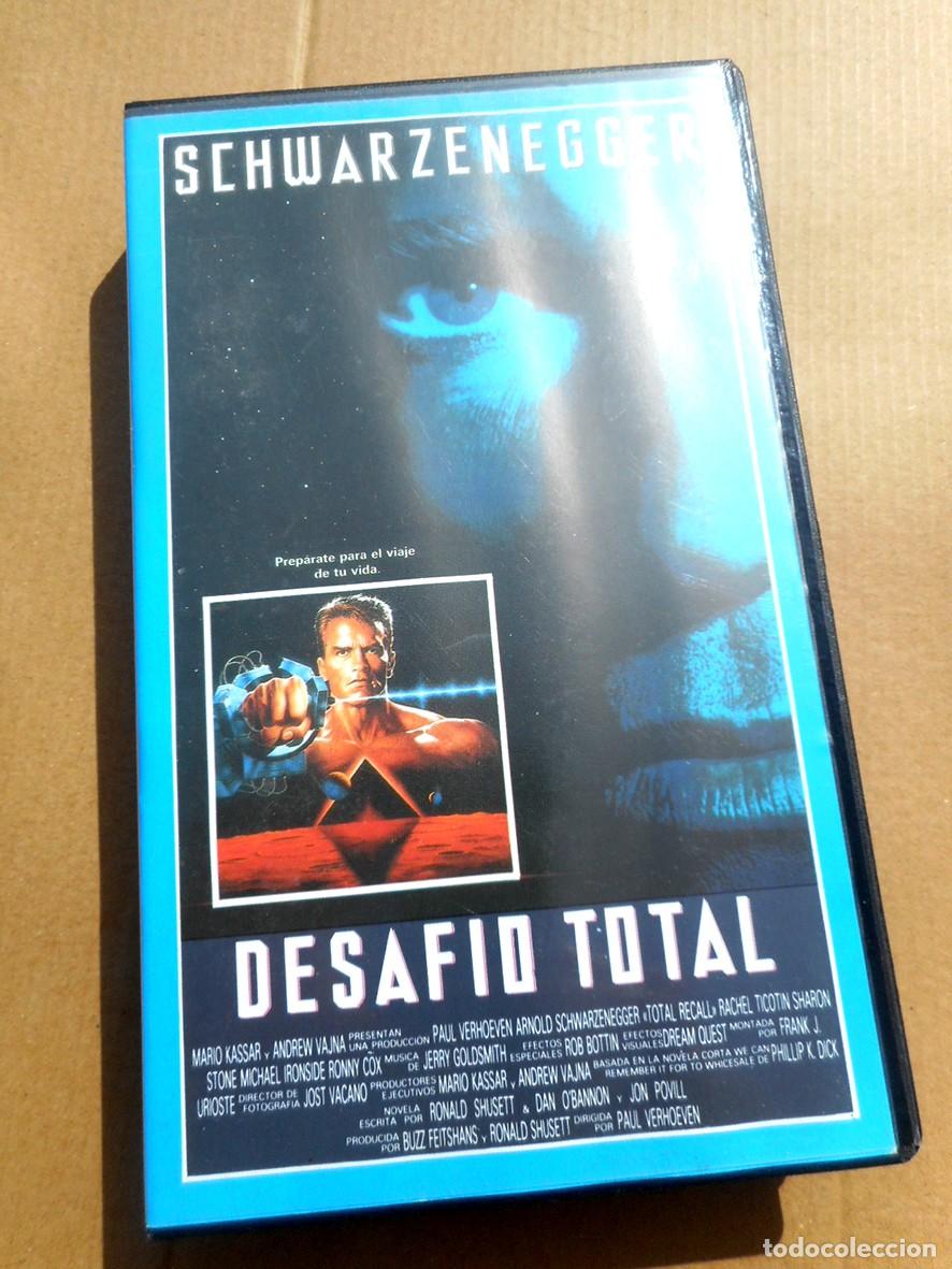 Cine: DESAF&Iacute;O TOTAL (VHS) ARNOLD SCHWARZENEGGER -CAR&Aacute;TULA DE COLECCI&Oacute;N-