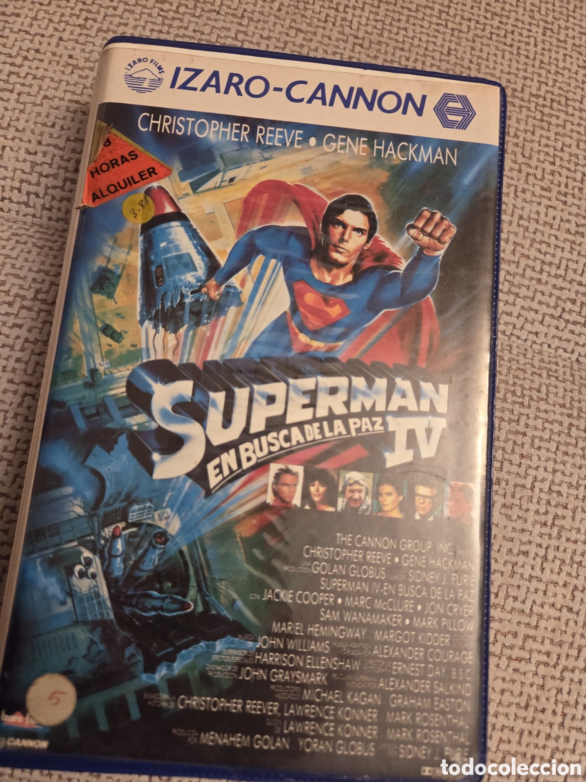 Cine: SUPERMAN IV ( En Busca de la Paz) 1a Edici&oacute;n de Videoclub Izaro-Cannon 1987