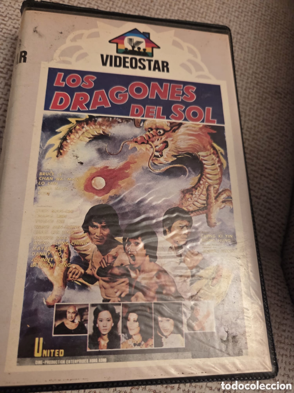Cine: VHS LOS DRAGONES DEL SOL (Bruce Lee) 1a Edici&oacute;n de Videoclub VIDEOSTAR