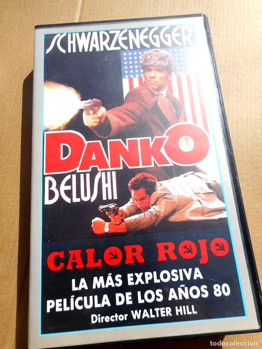 Cine: DANKO CALOR ROJO (VHS) ARNOLD SCHWARZENEGGER -CAR&Aacute;TULA DE COLECCI&Oacute;N-