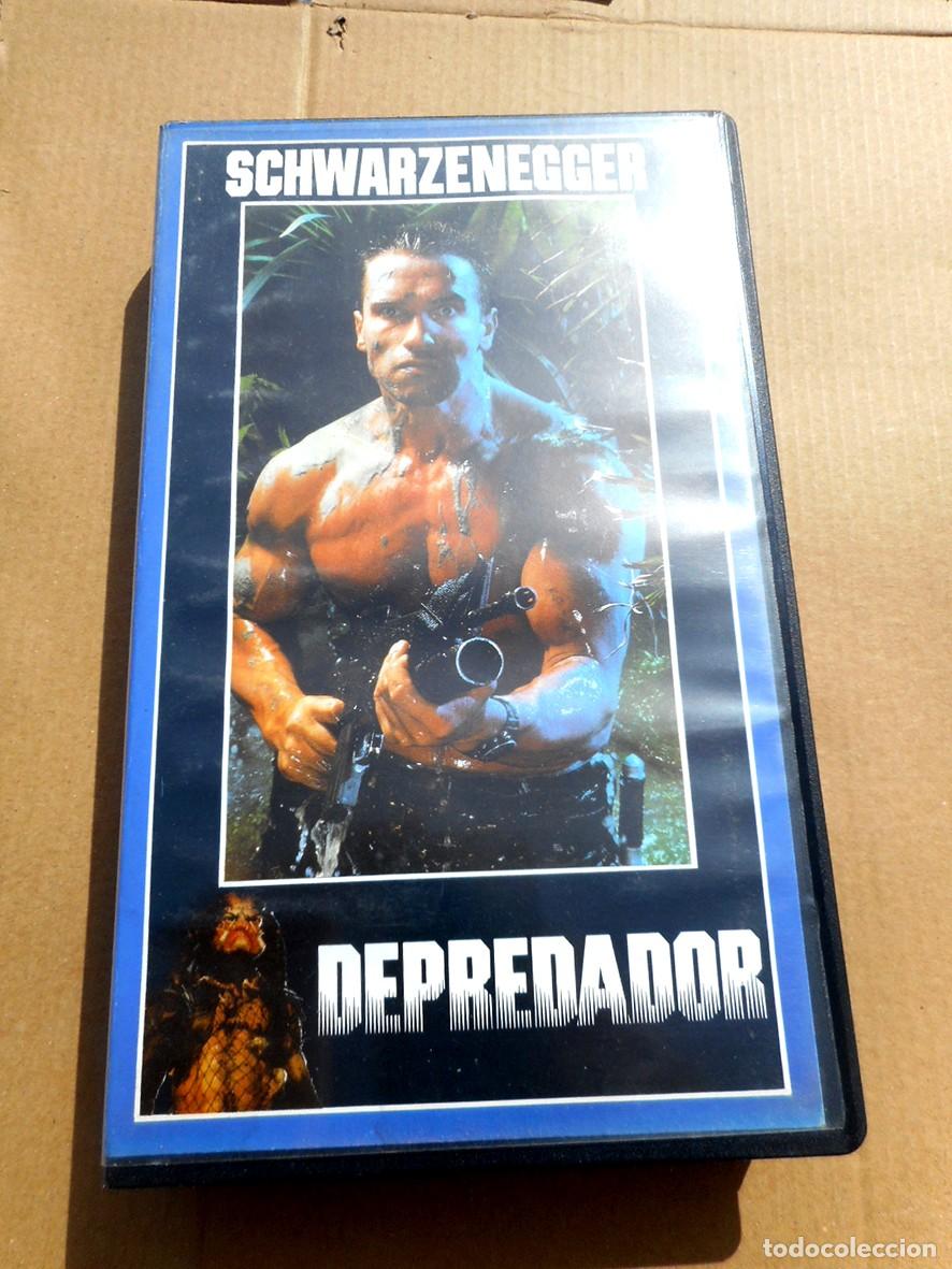 Cine: DEPREDADOR (VHS) ARNOLD SCHWARZENEGGER -CON CAR&Aacute;TULA DE COLECCI&Oacute;N-