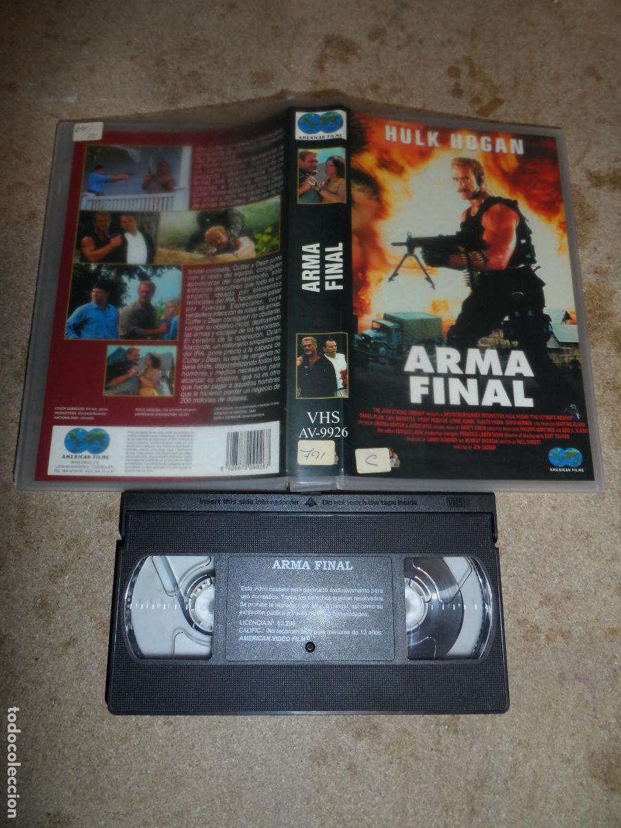 Cine: VHS - ARMA FINAL / HULK HOGAN (ACCI&Oacute;N)