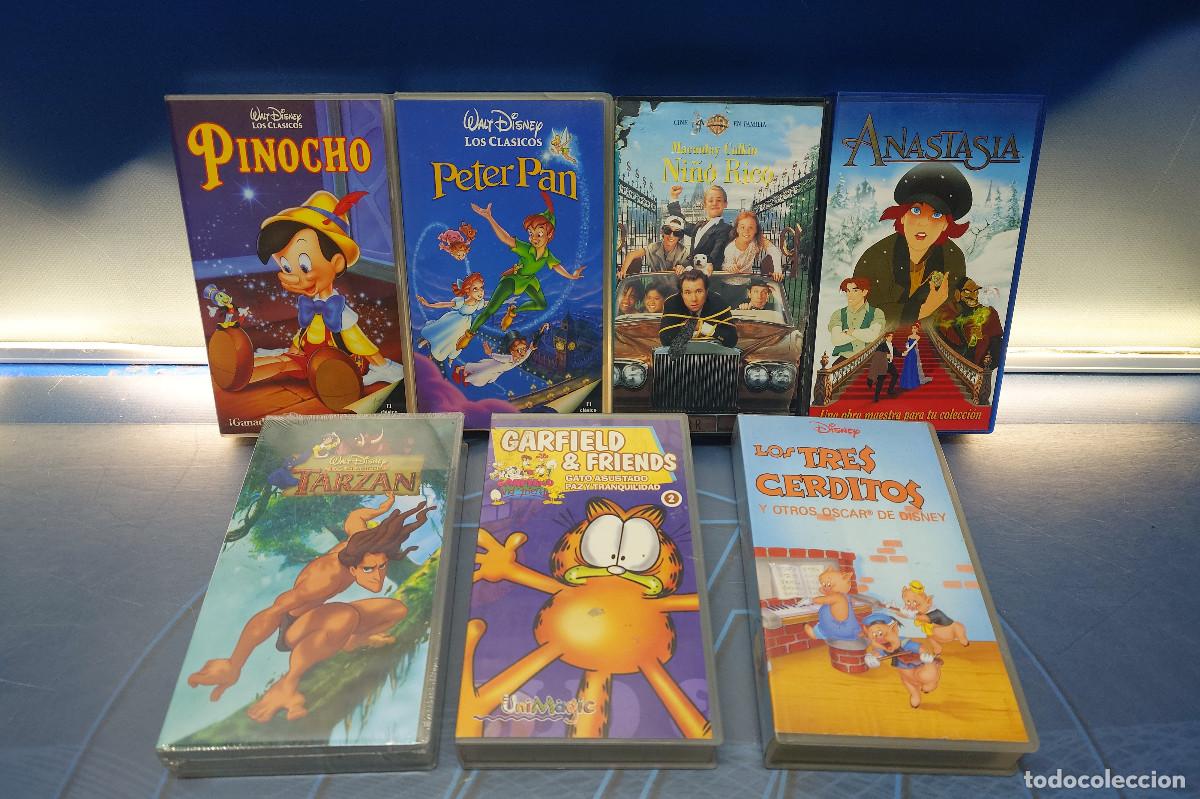 Cine: 7 Pel&iacute;culas VHS Disney Cl&aacute;sicos y M&aacute;s