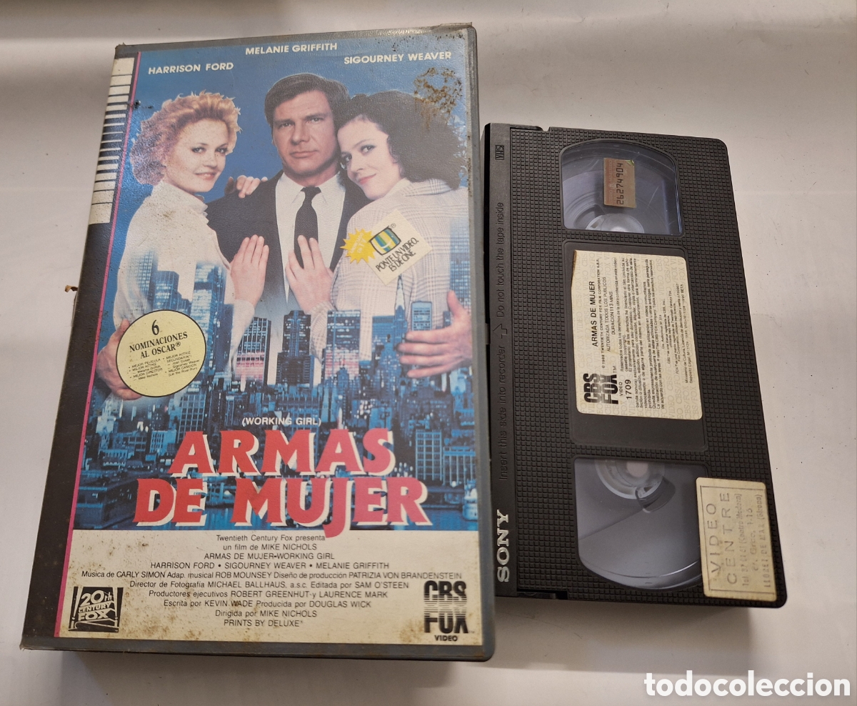 Cine: Armas de Mujer VHS 1a Edici&oacute;n