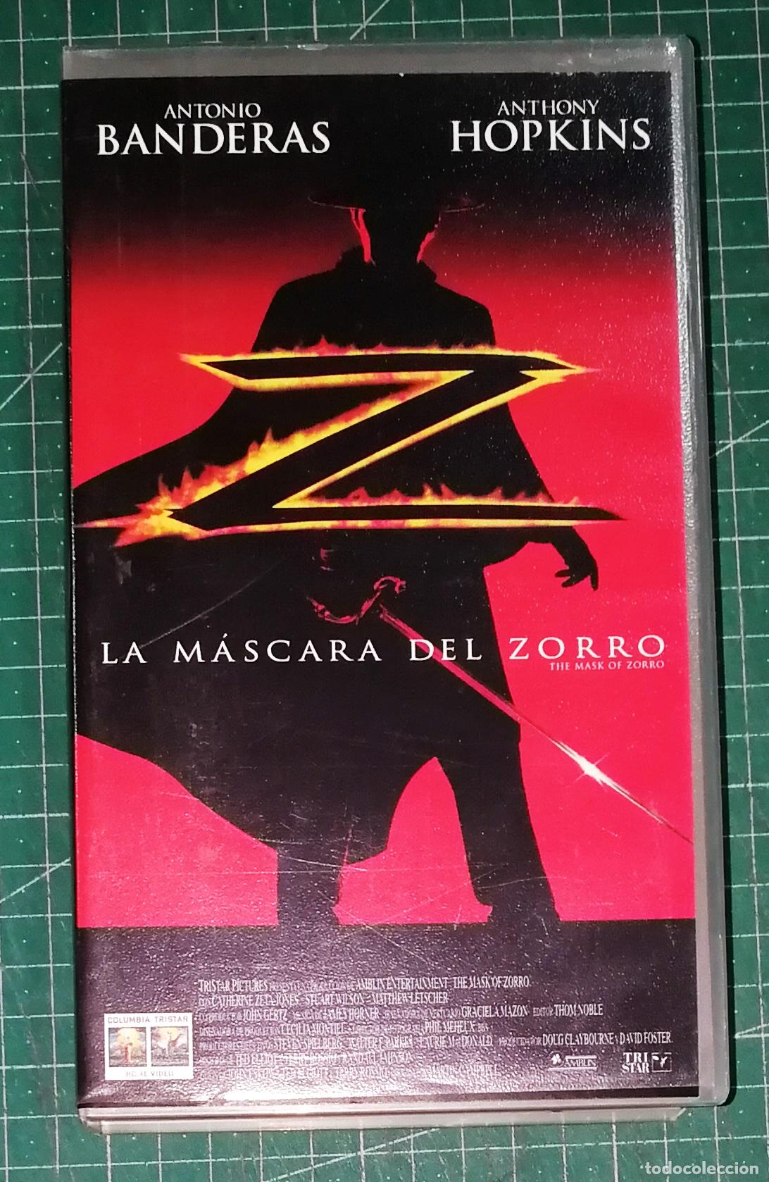 Cine: VHS. LA M&Aacute;SCARA DEL ZORRO / Dir.: Martin Campbell ; Int.: Antonio Banderas, Anthony Hopkins