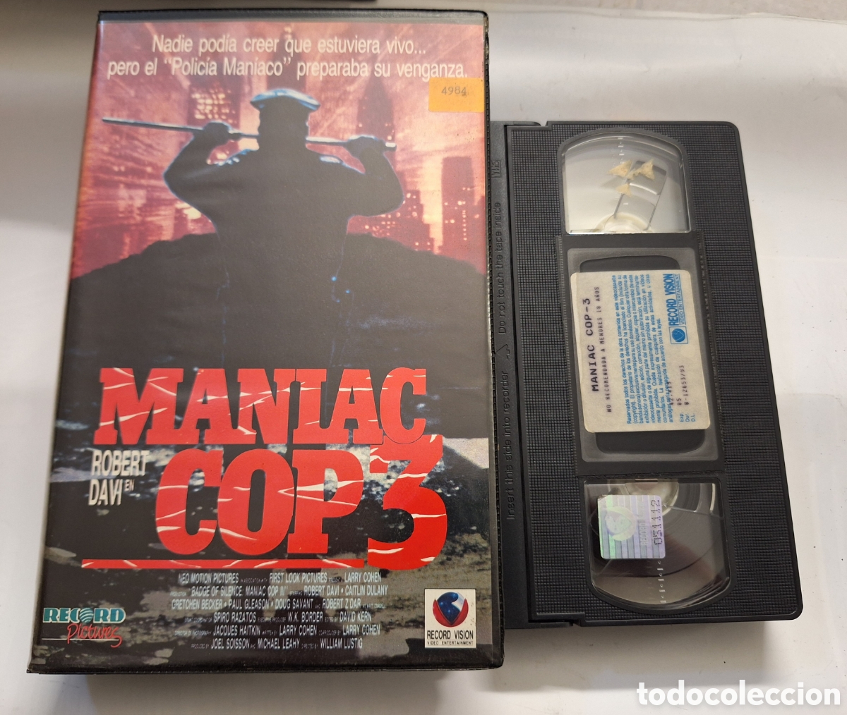 Cine: Maniac Cop 3 VHS Caja Grande