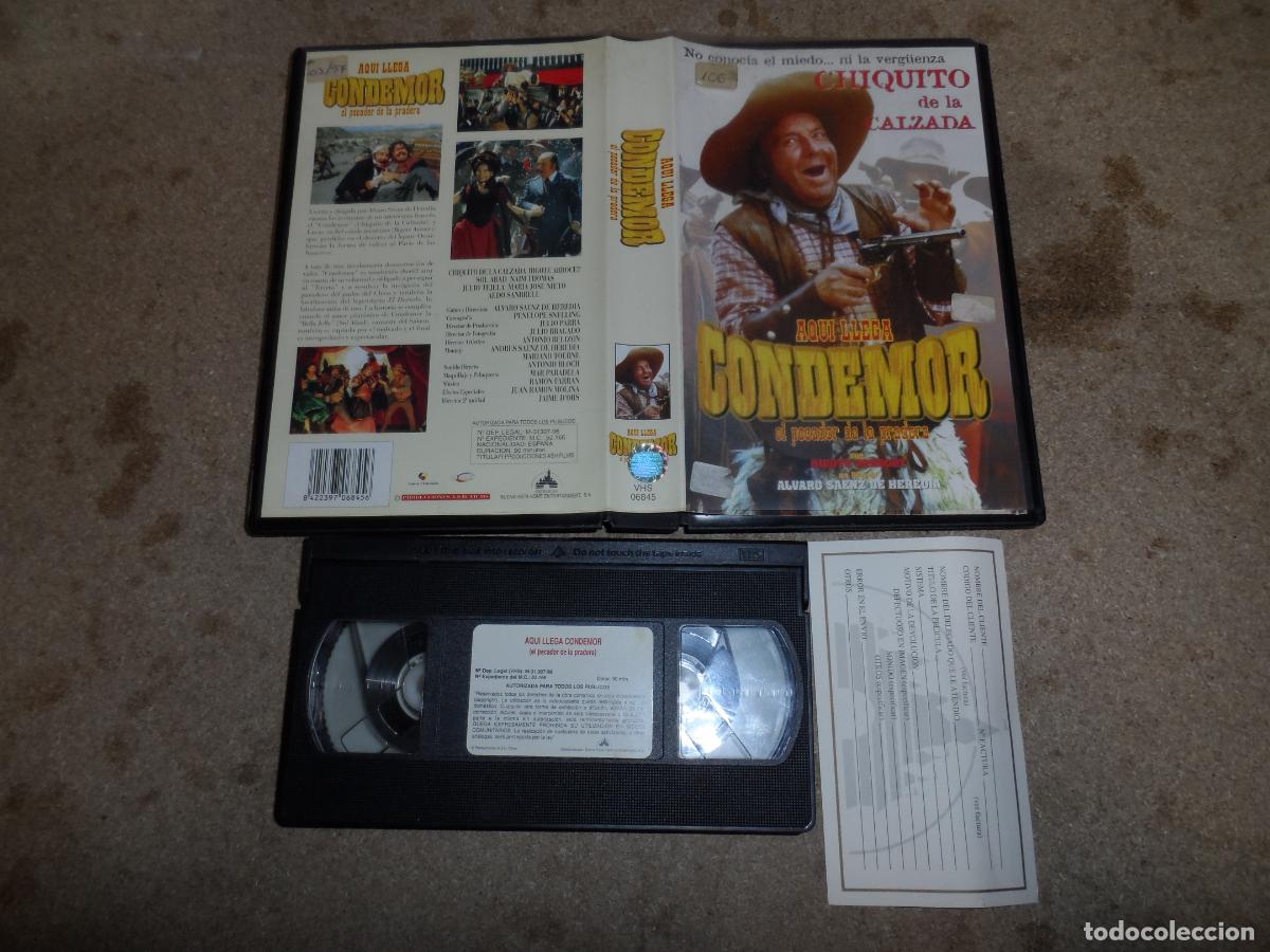 Cine: VHS - CHIQUITO DE LA CALZADA AQUI LLEGA CONDEMOR EL PECADOR DE LA PRADERA (COMEDIA)
