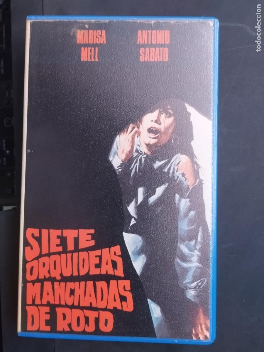 Cine: VHS SIETE ORQUIDEAS MANCHADAS DE ROJO - UMBERTO LENZI - GIALLO