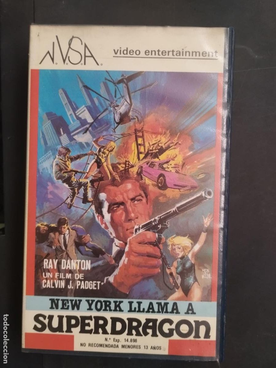 Cine: VHS NEW YORK LLAMA A SUPERDRAGON - RAY DANTON - CALVIN J PADGET