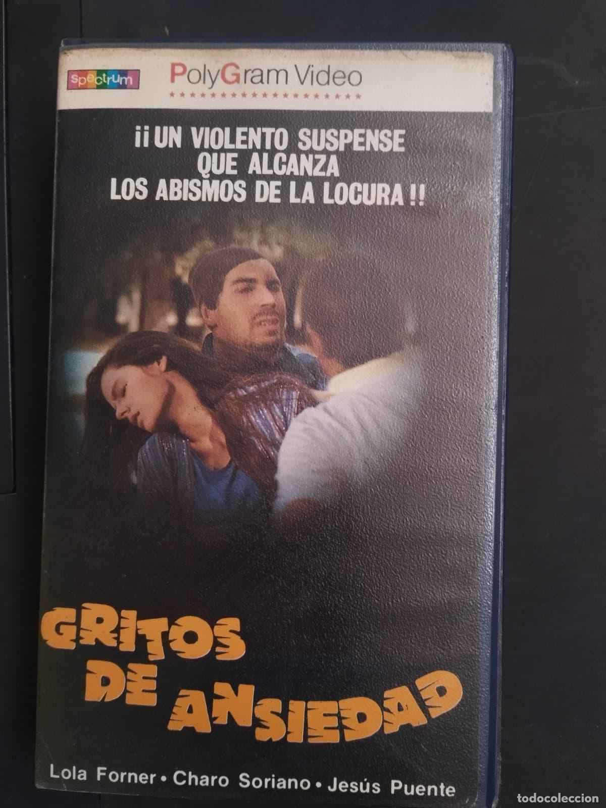 Cine: VHS GRITOS DE ANSIEDAD - LOLA FORNER - CHARO SORIANO - JESUS PUENTE