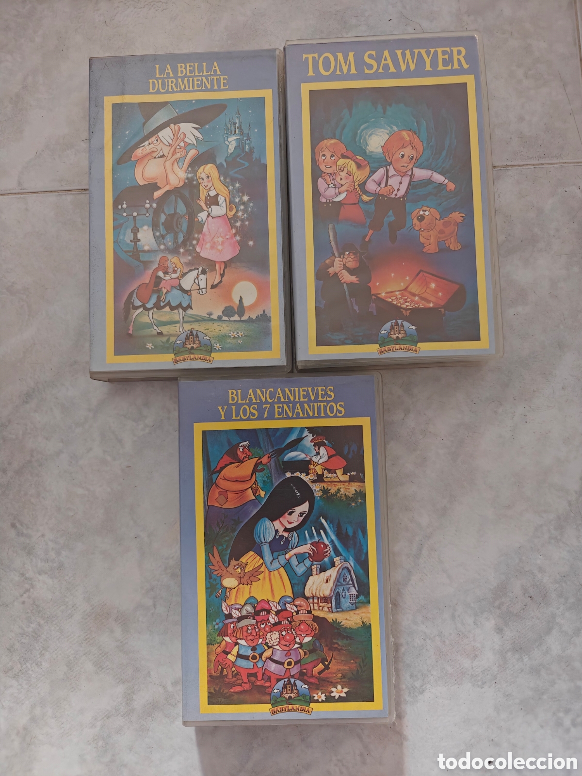 Cine: Lote 3 Cintas VHS Cuentos Cl&aacute;sicos - Babylandia (Edici&oacute;n Promocional Caixa Tarragona) - Vintage