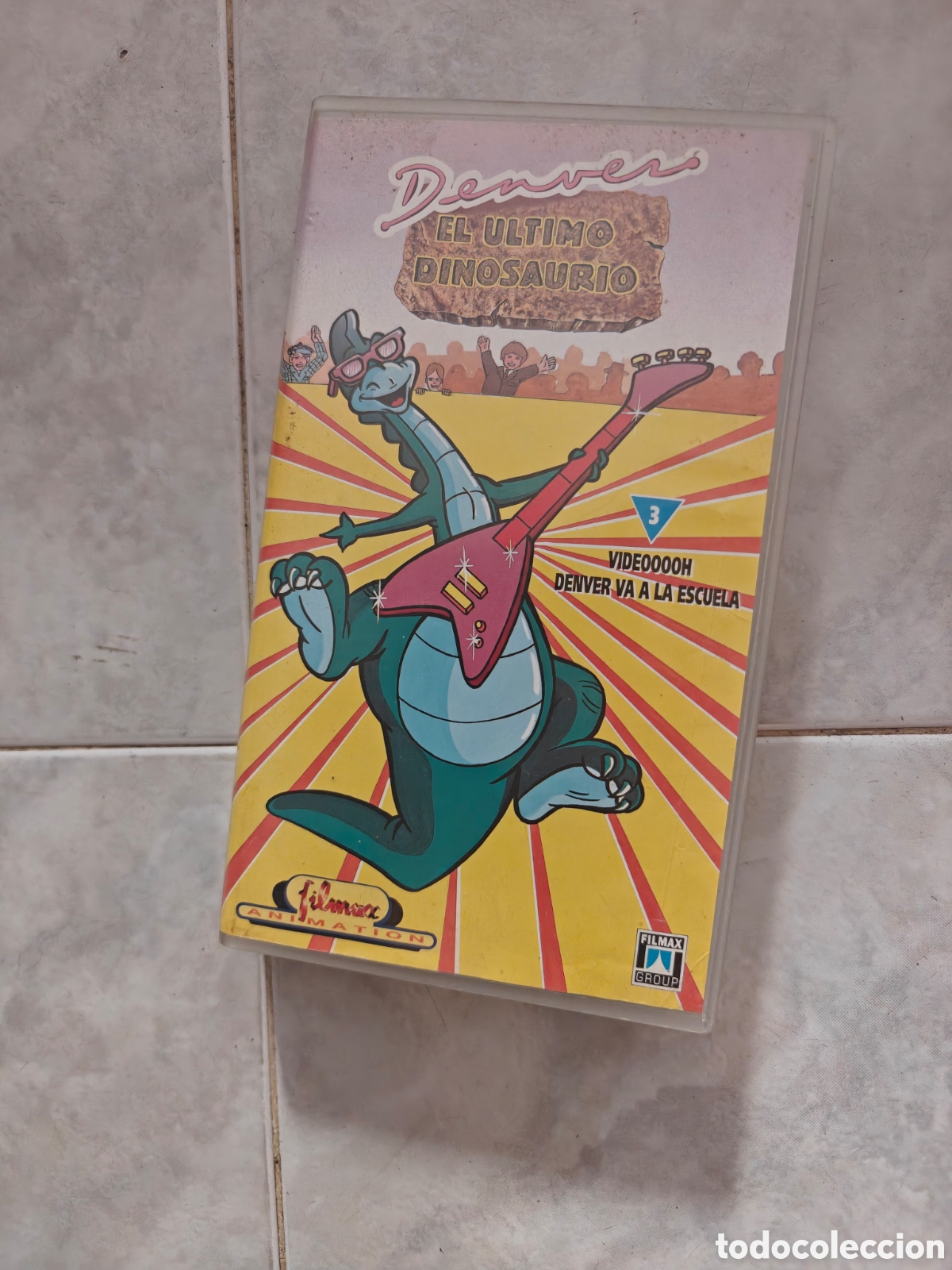 Cine: Cinta VHS Denver el &uacute;ltimo dinosaurio - Vol. 3 (Denver va a la escuela) - Filmax (A&ntilde;os 90)