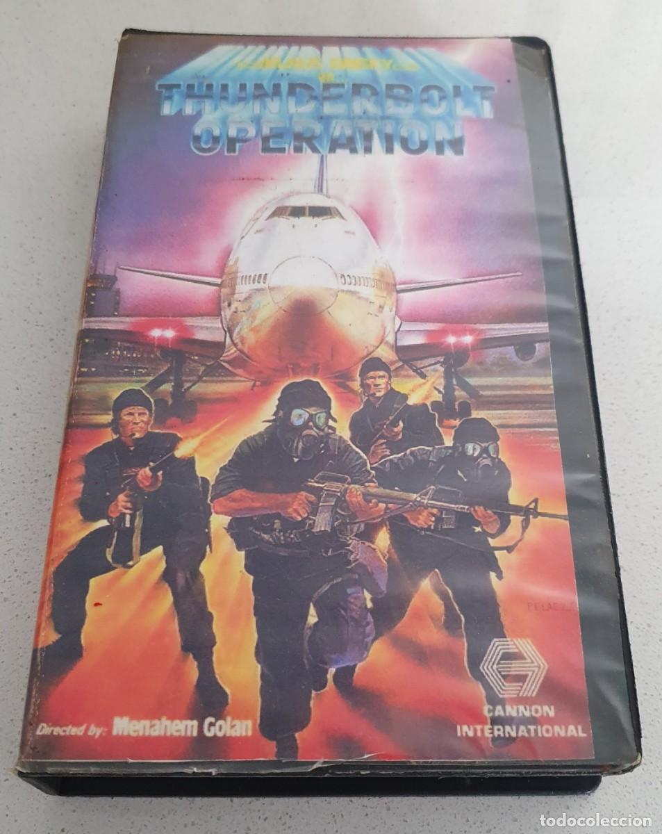 Cine: Pel&iacute;cula Vhs Operaci&oacute;n Rel&aacute;mpago (Thunderbolt Operation). Cannon. Editada por Vemsa. Videoclub.