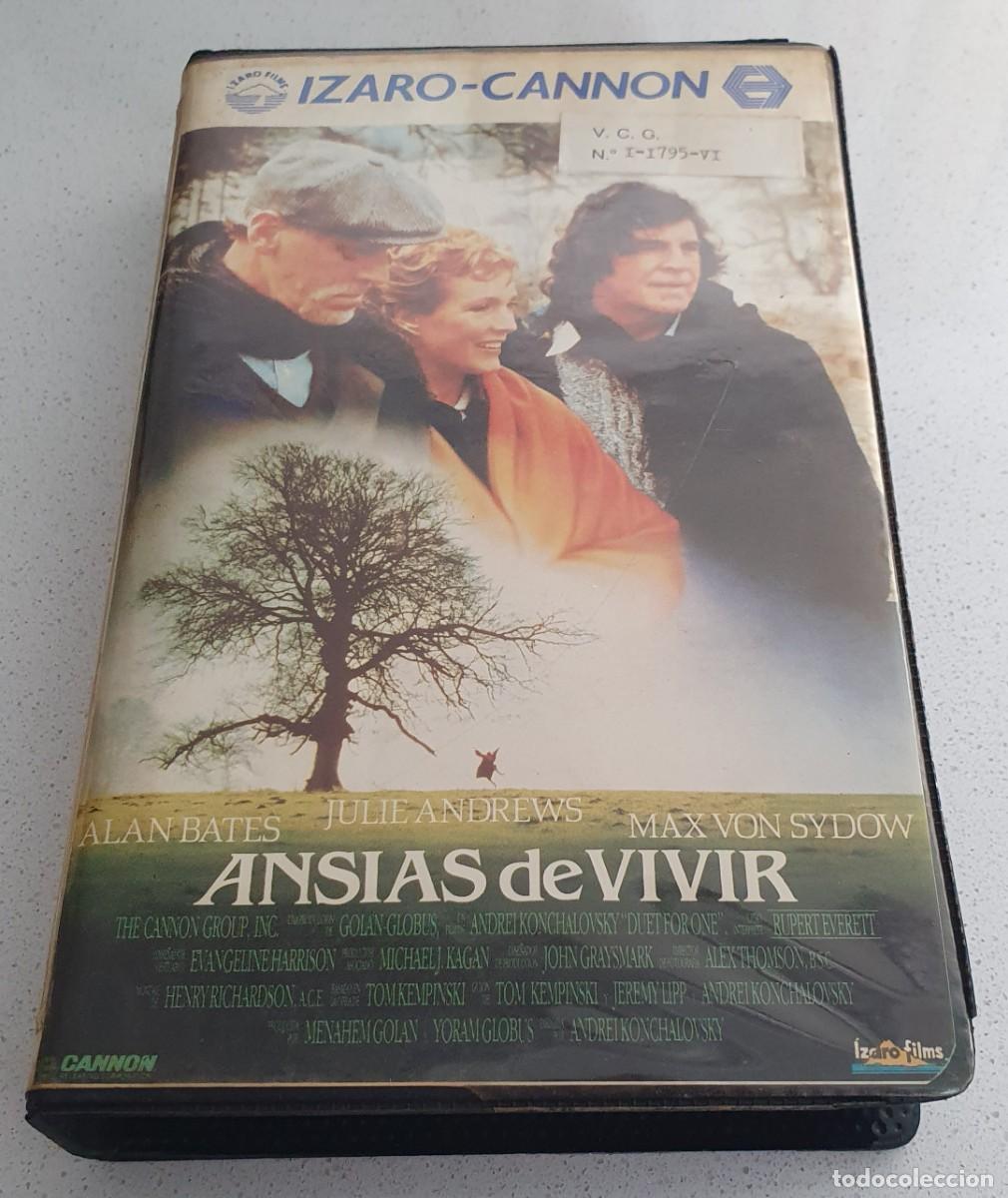 Cine: Pel&iacute;cula Vhs Ansias de Vivir. Julie Andrews, Max Von Sydow. Izaro Cannon 1989. Videoclub.