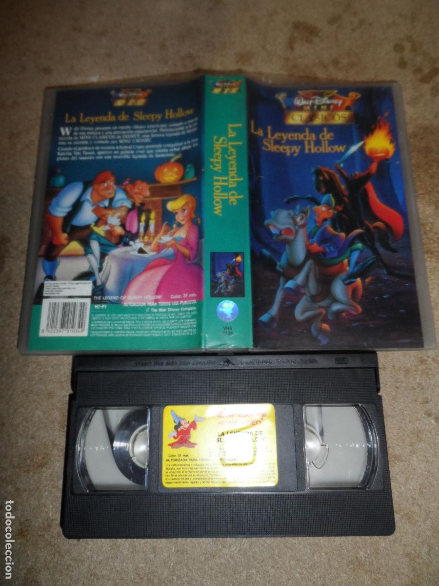 Cine: VHS - DISNEY LA LEYENDA DE SLEEPY HOLLOW (ANIMACI&Oacute;N)