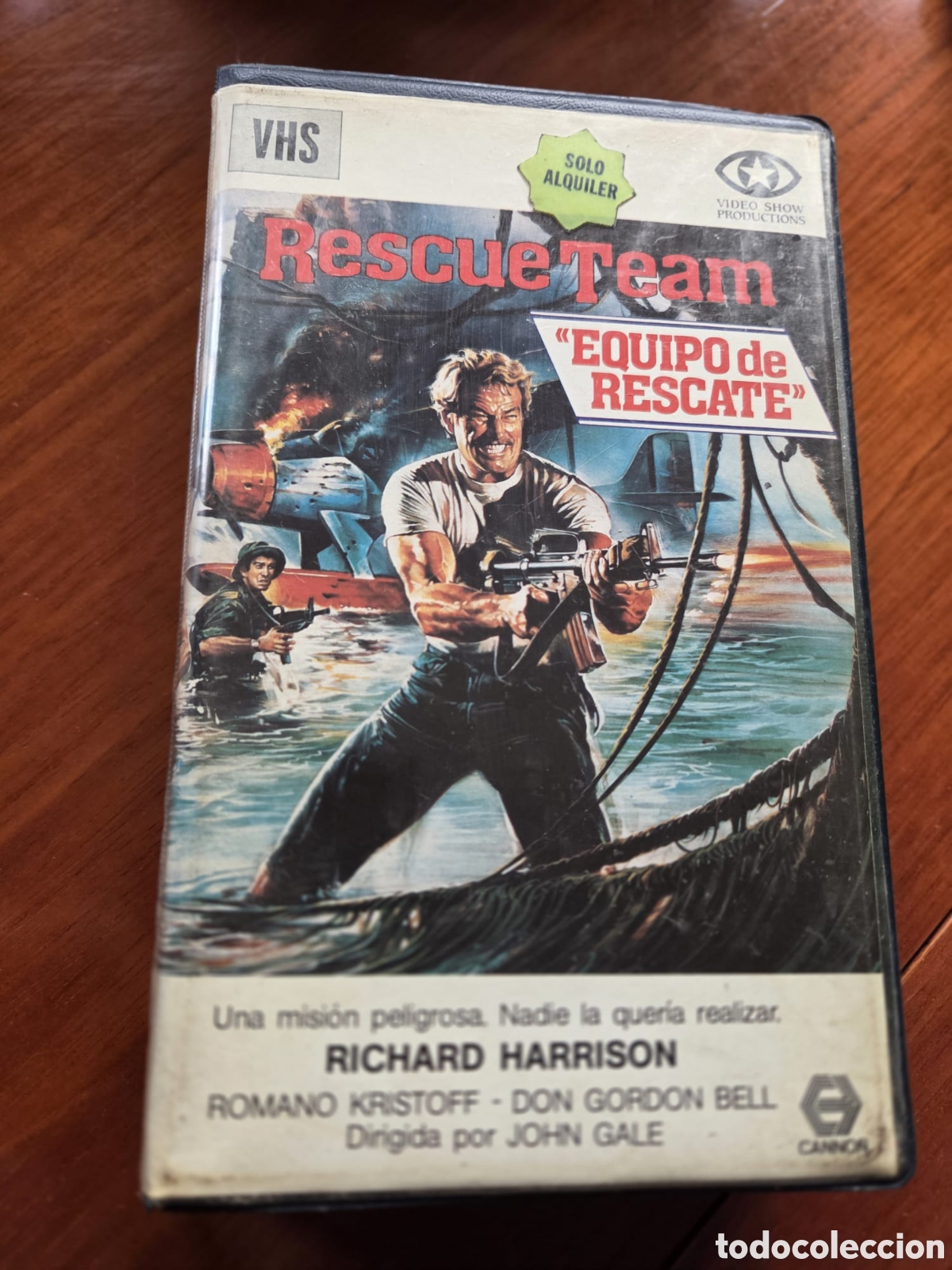 Cine: VHS RESCUE TEAM &rdquo; EQUIPO DE RESCATE &rdquo; ( Richard Harrison) 1a Edici&oacute;n de Videoclub Video Home System