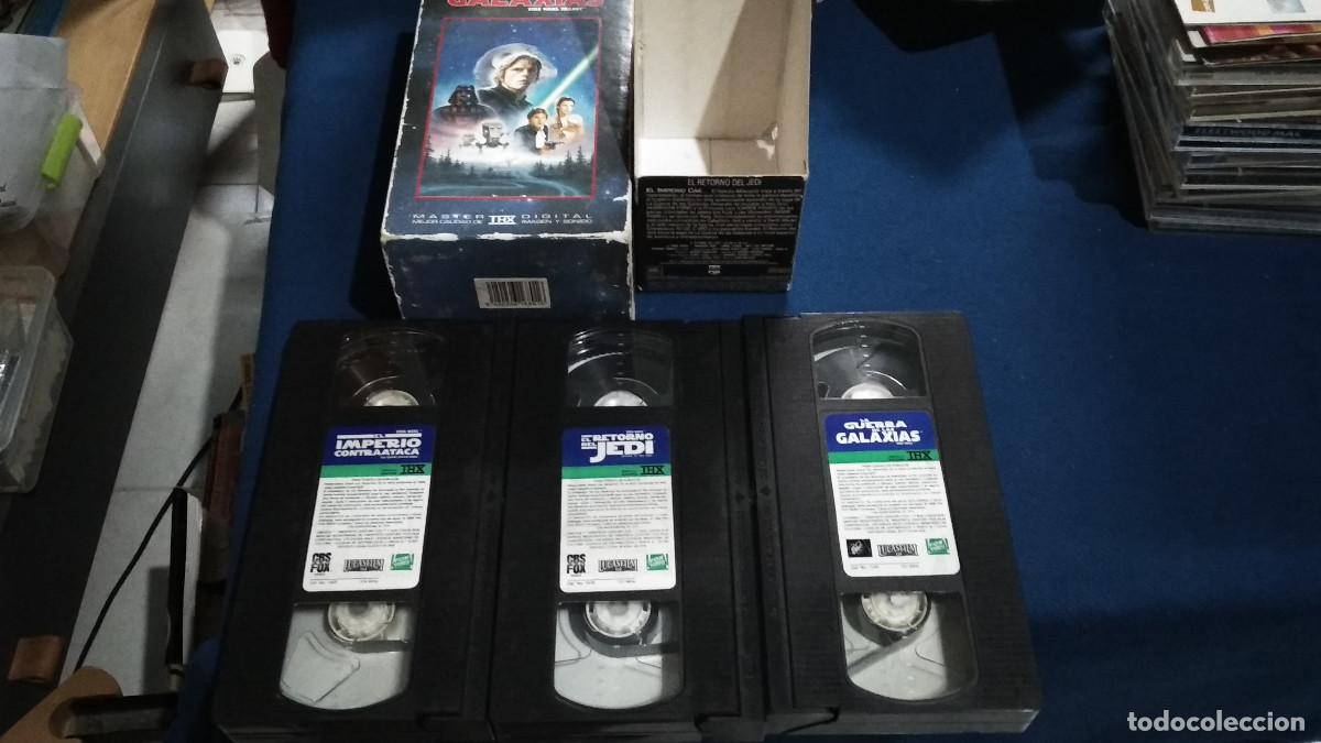 Cine: Trilog&iacute;a La guerra de las Galaxias, El Retorno del Jedi, El Imperio Contraataca - en VHS 1995 CBS