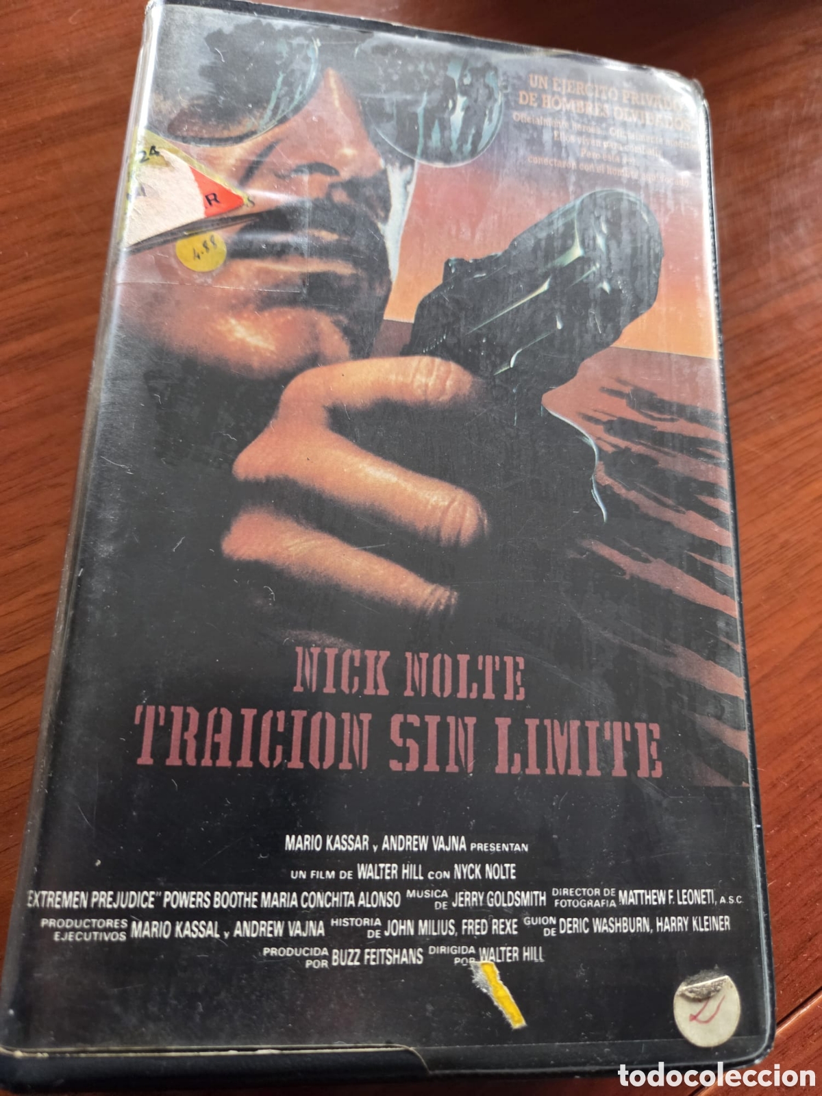 Cine: VHS TRAICION SIN LIMITE Extreme Prejudice ( Nick Nolte ) 1a Edici&oacute;n de Videoclub