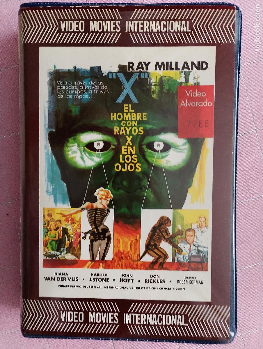 Cine: EL HOMBRE CON RAYOS X EN LOS OJOS. PEL&Iacute;CULA VHS. ROGER CORMAN
