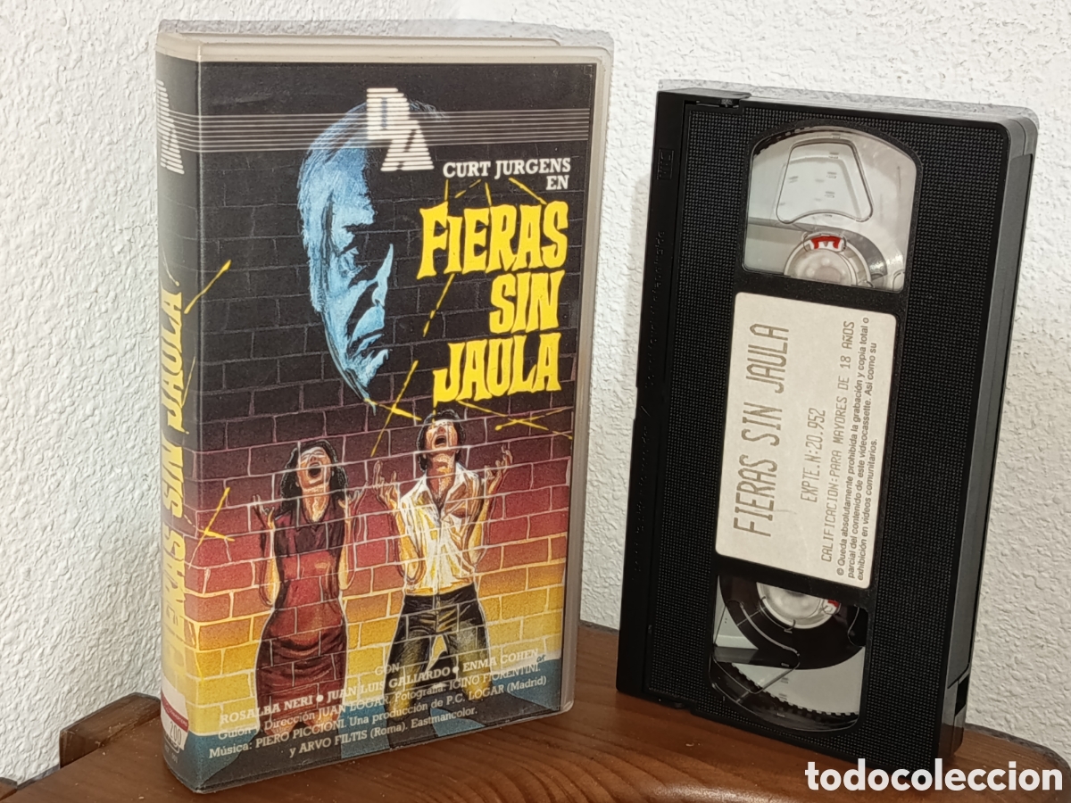 Cine: Fieras sin jaula. Pel&iacute;cula VHS