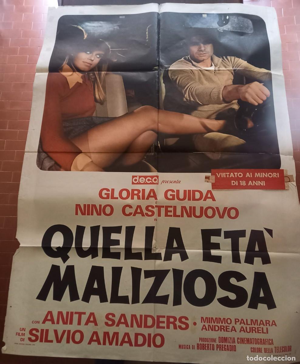 Cine: QUELLA ETA' MALIZIOSA 1975 DI SILVIO AMADIO cm.100X140 GLORIA GUIDA NINO CASTELNUOVO ANITA SANDERS
