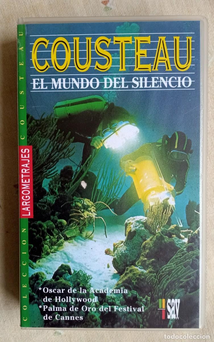 Cine: COUSTEAU.EL MUNDO DEL SILENCIO.VHS.LARGOMETRAJE.OCEANOS.MARES.NATURALEZA.DOCUMENTAL