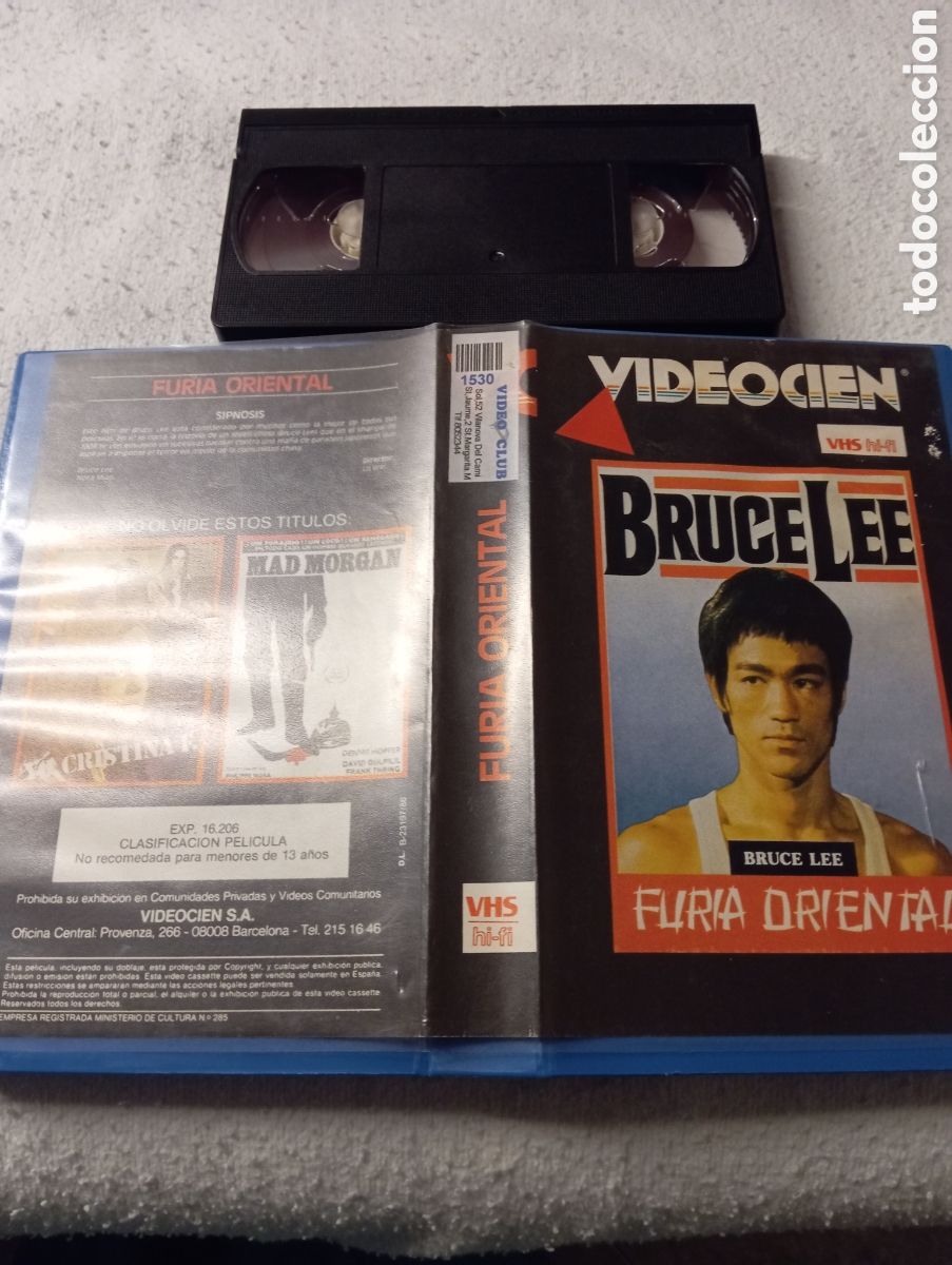 Cinema: VHS Furia Oriental Fist of Fury 1972 VIDEOCIEN