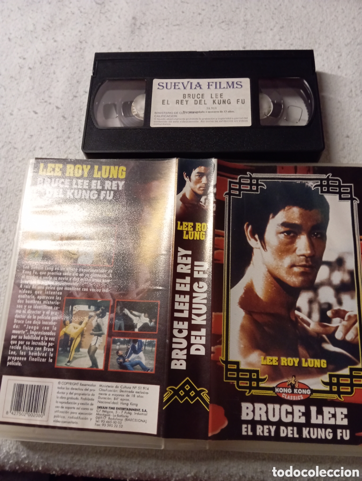Cine: VHS &ldquo;Bruce Lee Bruce Li(I) El rey del Kung Fu&rdquo; Lee Roy Lung 1975 Hong kong Classics Suevia Films