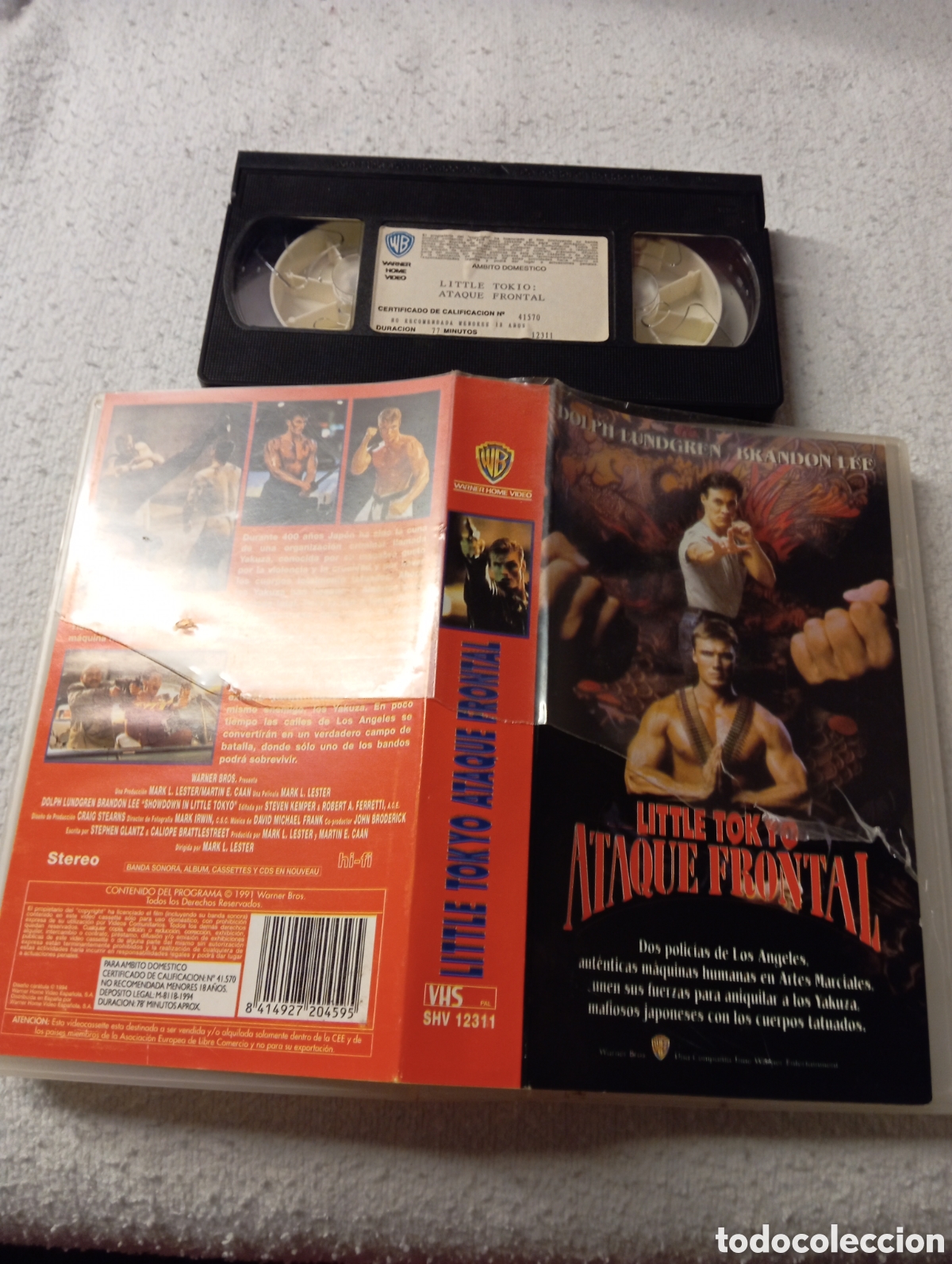 Cine: VHS Little Tokyo: Ataque Frontal (1991) Dolph Lundgren y Brandon Lee Showdown in Little Tokyo