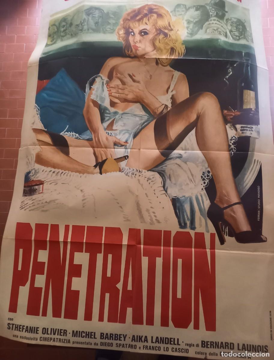 Cine: PENETRATION FILM DI BERNARD LAUNOIS 1978 POSTER cm.100X140STEPHANIE OLIVIER AIKA LANDELL