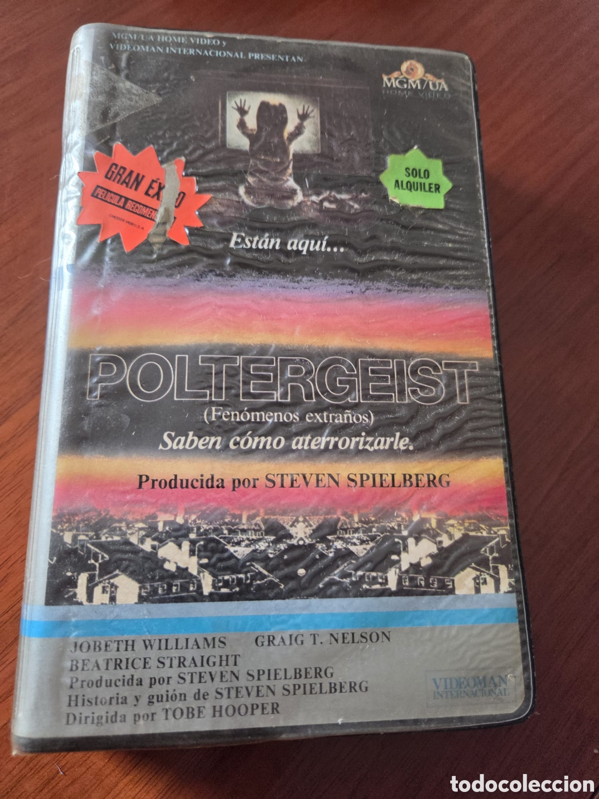 Cine: VHS Steven Spielberg POLTERGEIST Heather O'Rourke(1982) (Car&aacute;tula un poco rota) MGM/UA Home Video