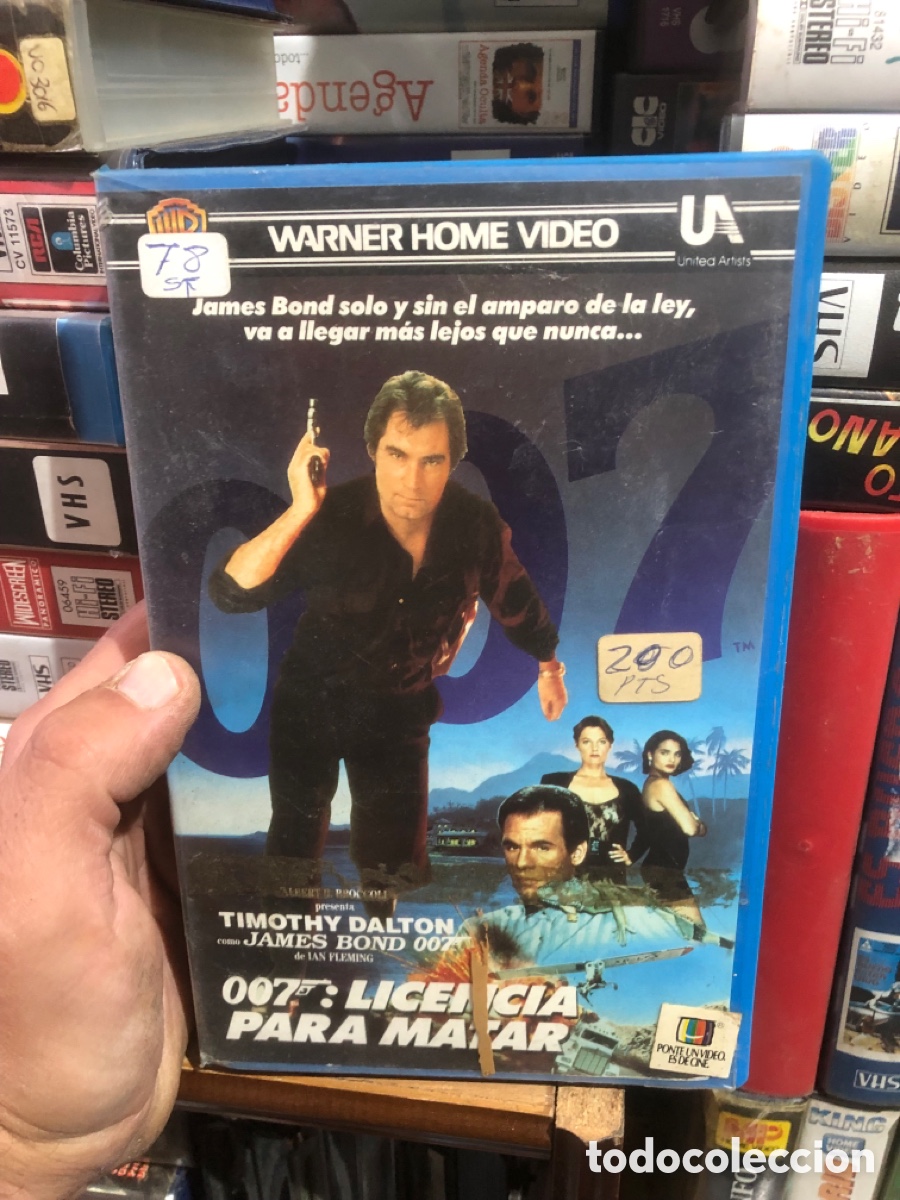 Cine: VHS V&Iacute;DEO CLUB 007 LICENCIA PARA MATAR
