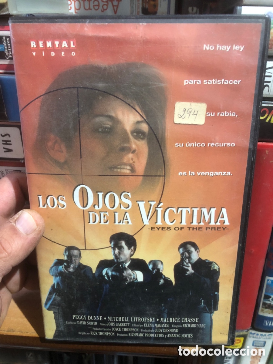 Cine: VHS V&Iacute;DEO CLUB LOS OJOS DE LA V&Iacute;CTIMA