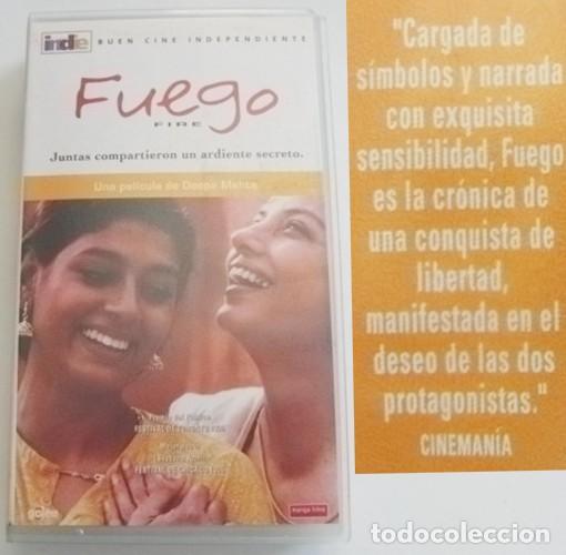 Cine: FUEGO PEL&Iacute;CULA - LA INDIA ASIA - DESEO - JUNTAS COMPART. UN ARDIENTE SECRETO - DEEPA MEHTA - VHS