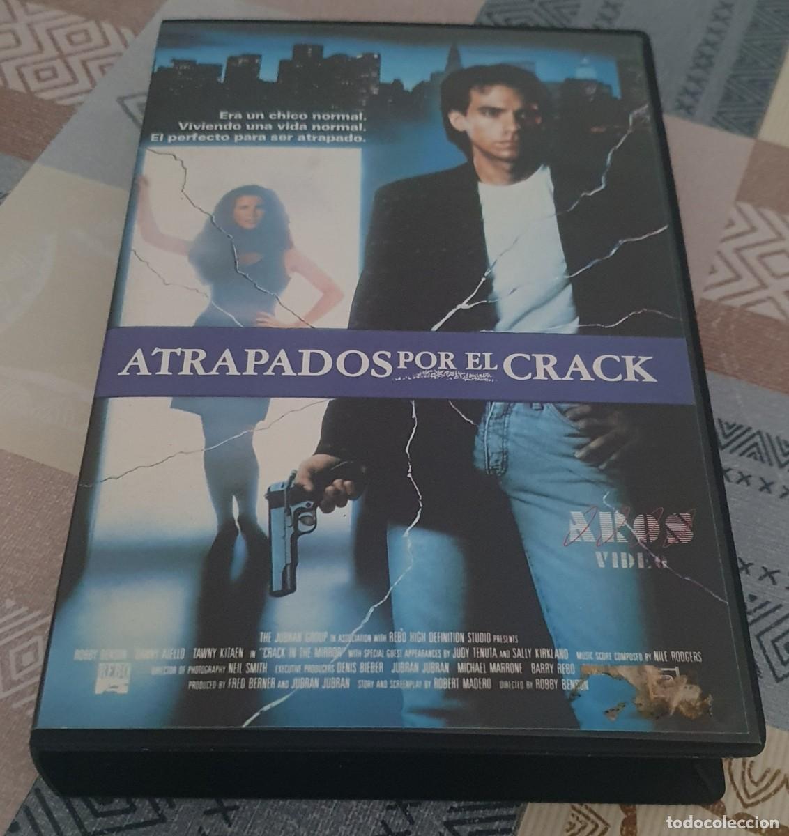 Cine: Pel&iacute;cula Vhs Atrapados por el Crack. Editada por C y B V&iacute;deo. Videoclub alquiler.