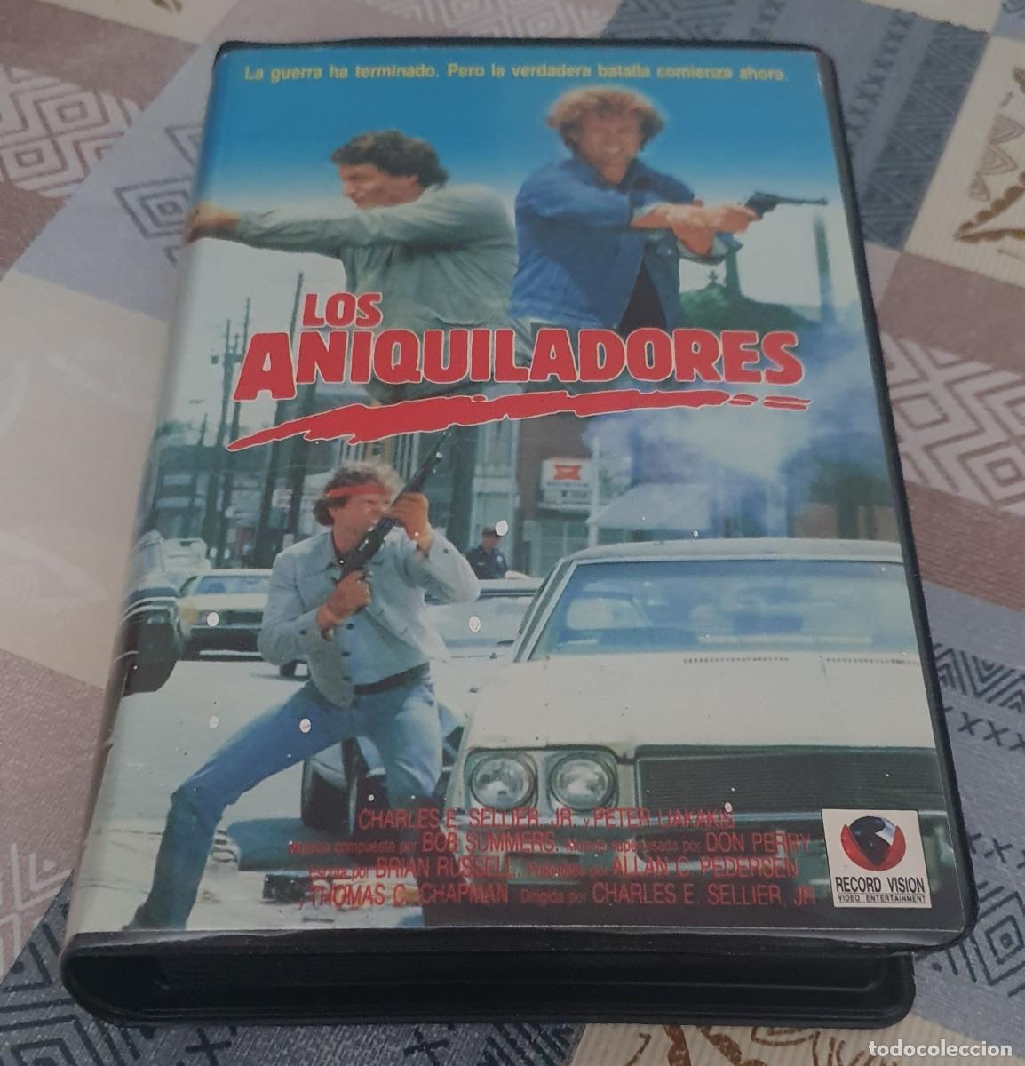 Cine: Pel&iacute;cula Vhs Los Aniquiladores. Editada por Record Vision V&iacute;deo en 1986. Videoclub alquiler.