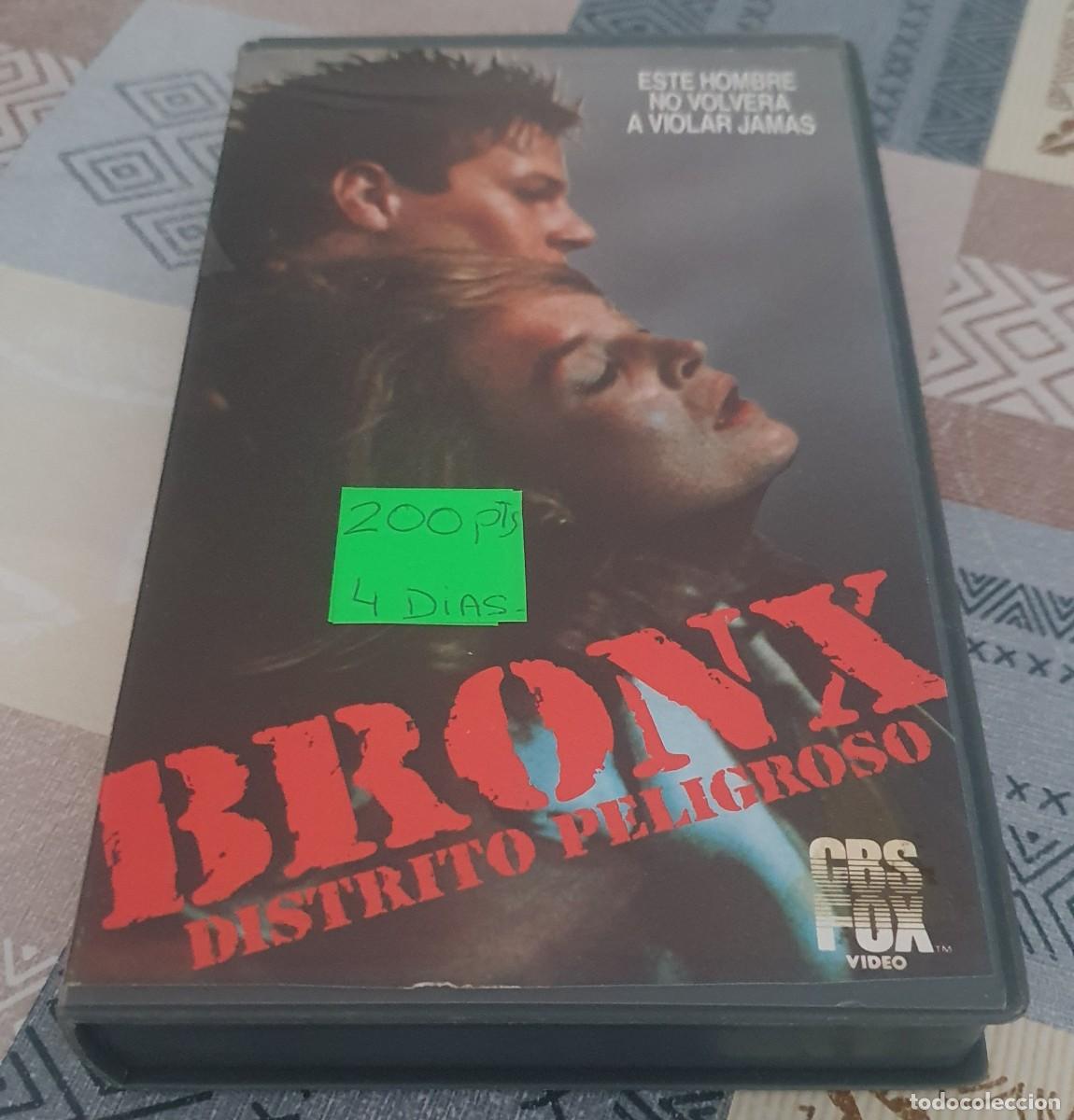 Cine: Pel&iacute;cula Vhs Bronx Distrito Peligroso. Editada por Cbs Fox V&iacute;deo en 1988. Videoclub alquiler.