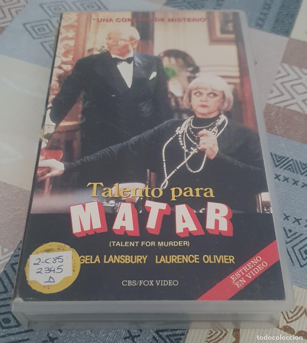Cine: Pel&iacute;cula Vhs Talento para Matar. Angela Lansbury, Laurence Olivier. Cbs Fox V&iacute;deo 1984. Videoclub.