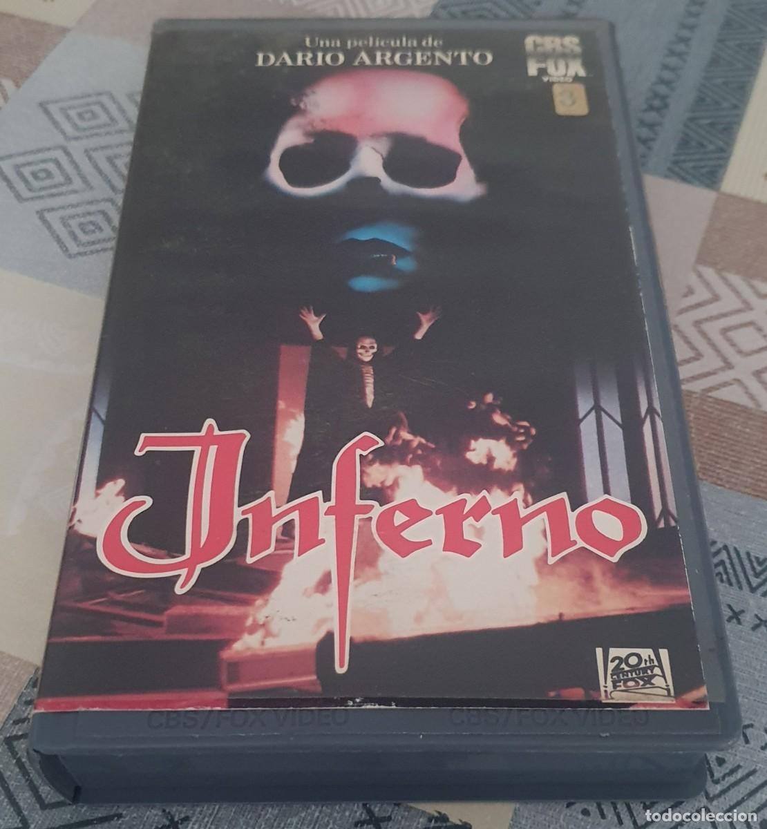 Cine: Pel&iacute;cula Vhs Inferno. Dario Argento. Editada por Cbs Fox V&iacute;deo en 1986. Videoclub alquiler.