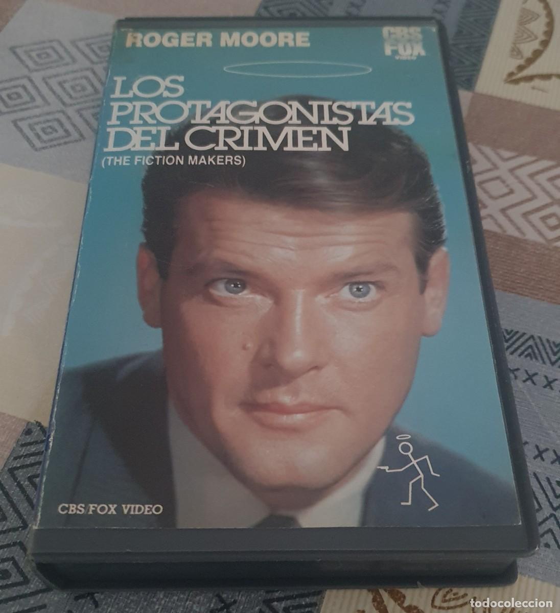 Cine: Pel&iacute;cula Vhs Los Protagonistas del Crimen. Roger Moore. Cbs Fox V&iacute;deo 1986. Videoclub alquiler.