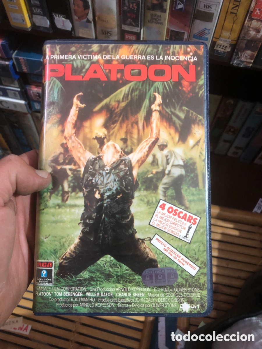 Cine: VHS V&Iacute;DEO CLUB PLATOON VHS