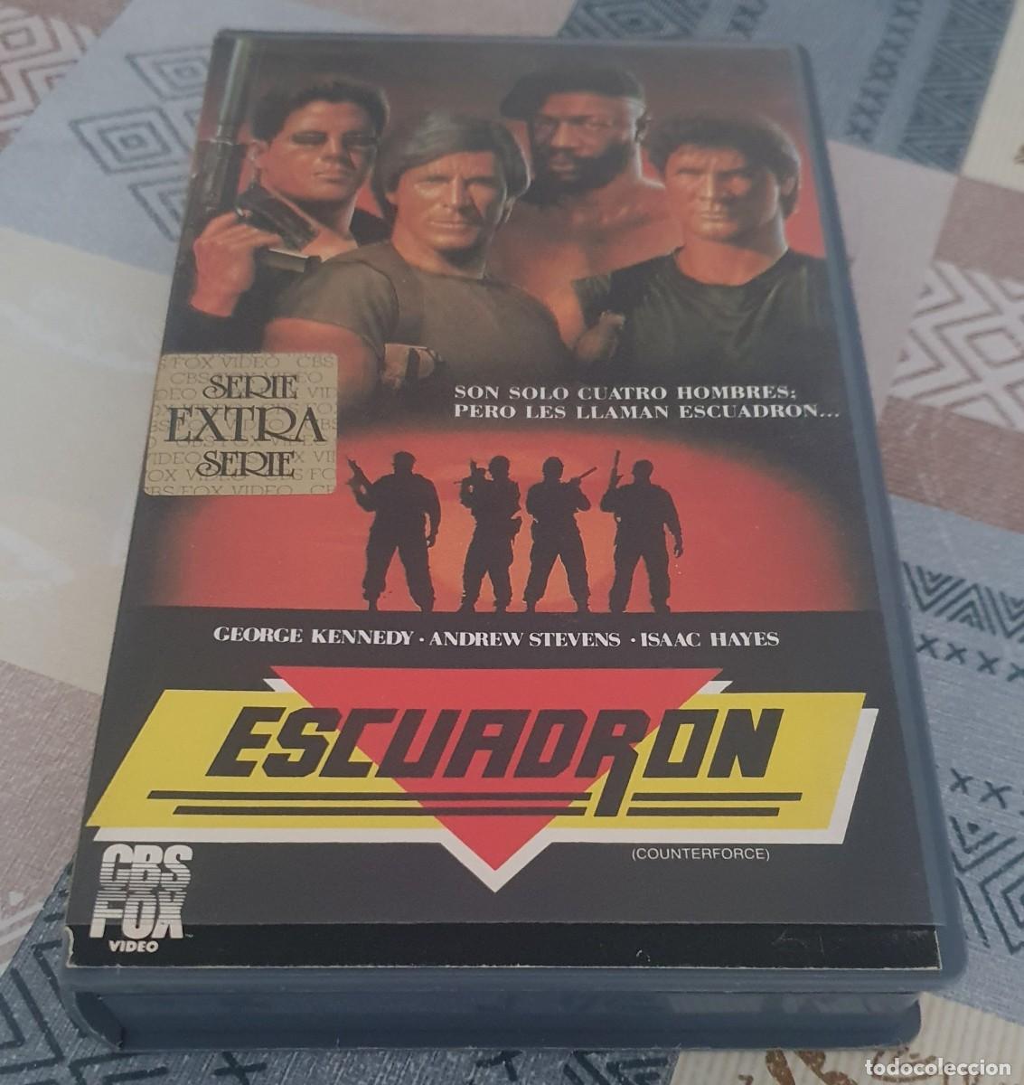 Cine: Pel&iacute;cula Vhs Escuadr&oacute;n. Jos&eacute; Antonio de la Loma. Cbs Fox V&iacute;deo 1988. Videoclub alquiler.