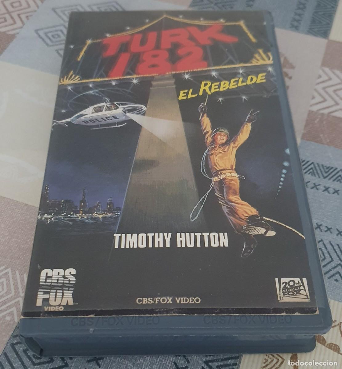 Cine: Pel&iacute;cula Vhs Turk 182 el rebelde. Timothy Hutton, Kim Cattral. Cbs Fox V&iacute;deo 1986. Videoclub.