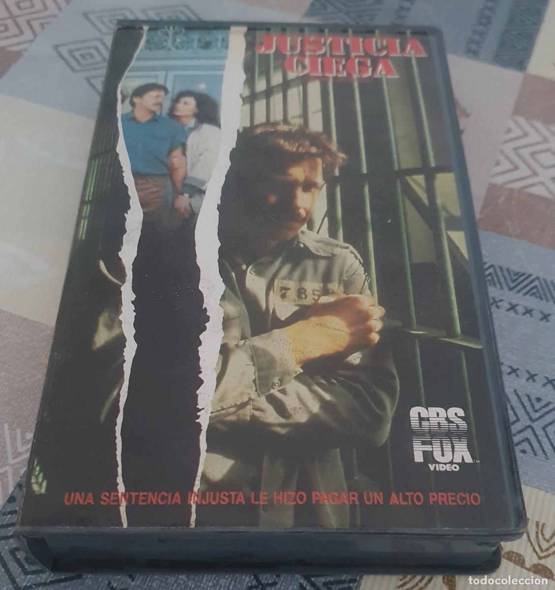 Cine: Pel&iacute;cula Vhs Justicia Ciega. Tim Matheson. Cbs Fox V&iacute;deo 1988. Videoclub alquiler.