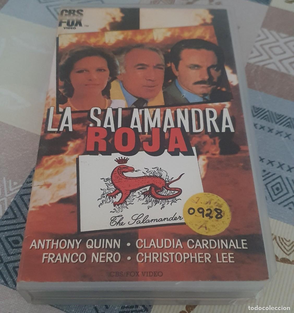 Cine: Pel&iacute;cula Vhs La Salamandra Roja. Anthony Quinn, Franco Nero, Claudia Cardinale. Cbs Fox V&iacute;deo.