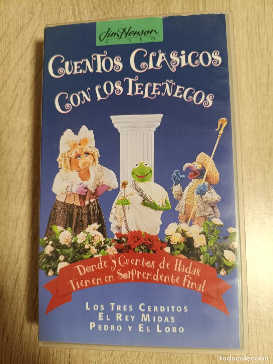 Cine: VHS - CUENTOS CLASICOS CON LOS TELE&Ntilde;ECOS - 3 CERDITOS, REY MIDAS, PEDRO Y EL LOBO
