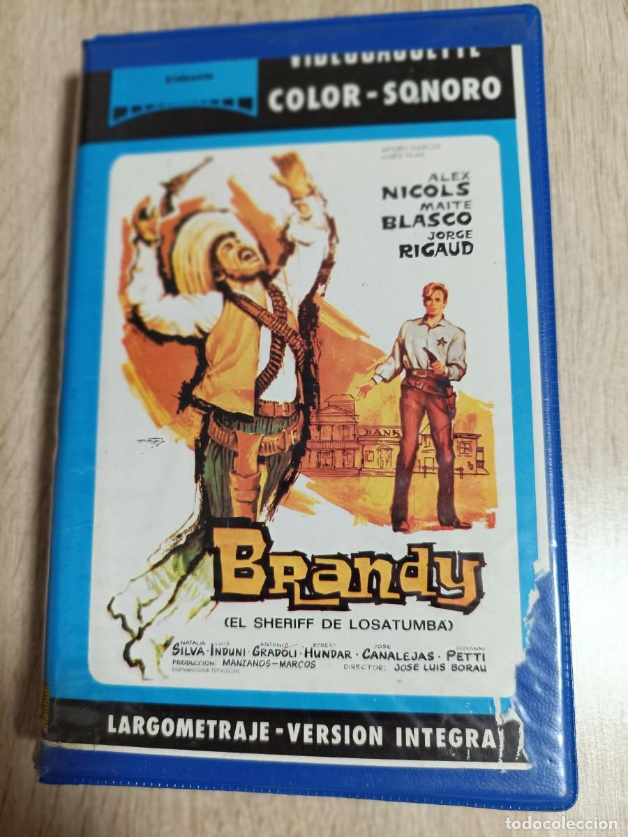 Cine: VHS - BRANDY - Alex Nicol, Claudio Undari, Jos&eacute; Canalejas, Jos&eacute; Luis Borau - SPAGHETTI WESTERN